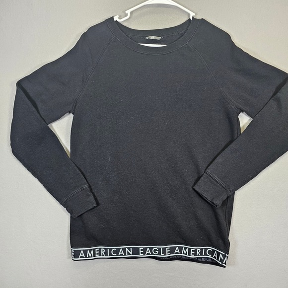 American Eagle By Payless Tops - American Eagle AE Lounge‎ Black Sweatshirt Crew Neck Pullover Comfy Top